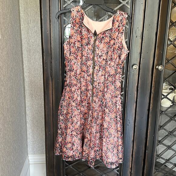 DB Established | Women's Black & Pink Floral Sleeveless Dress | Size 8 | 0757 - Picture 8 of 11